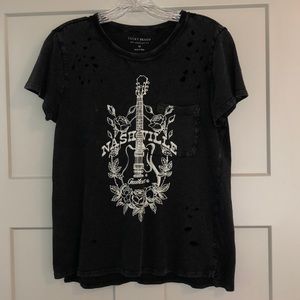 Lucky Brand Distressed Graphic T-shirt